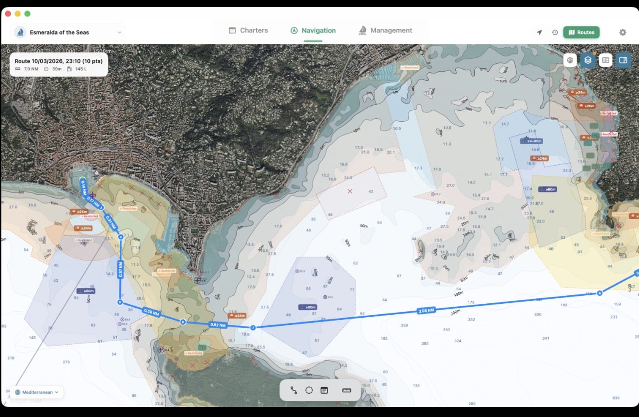 ModulSea — navigation screenshot